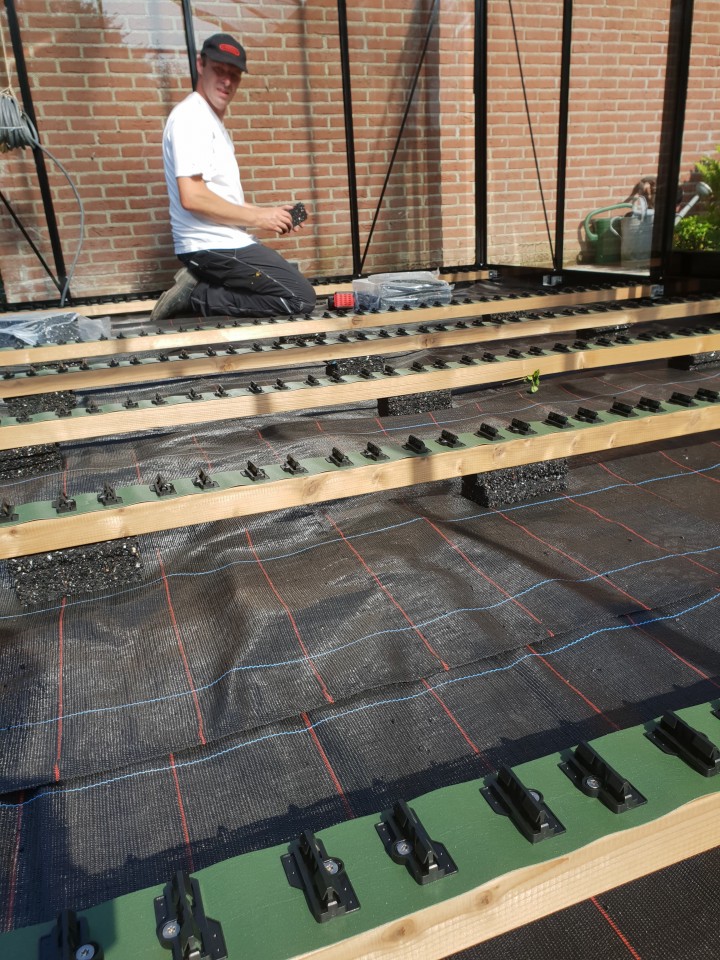 ACD prestige tuinkas R306XH 13.62m2 met dubbele zijdeur en houtenvloer