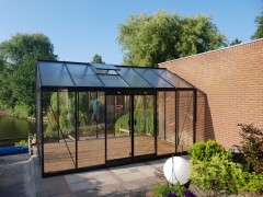 ACD prestige tuinkas R306XH 13.62m2 met dubbele zijdeur en houtenvloer